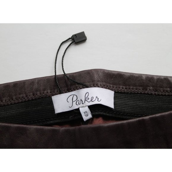 Parker Becker Genuine Leather Pant Oxford Blood Size XS P6I3211LEA BNWOT - Picture 6 of 7